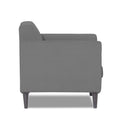 Adorn India Daniel 1 Seater Sofa (Grey) (3 Year Warranty)