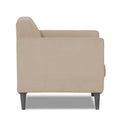 Adorn India Dannis 1 Seater Sofa (Beige) (3 Year Warranty)