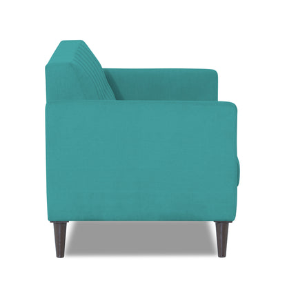 Adorn India Daniel 3 Seater Sofa (Aqua Blue)