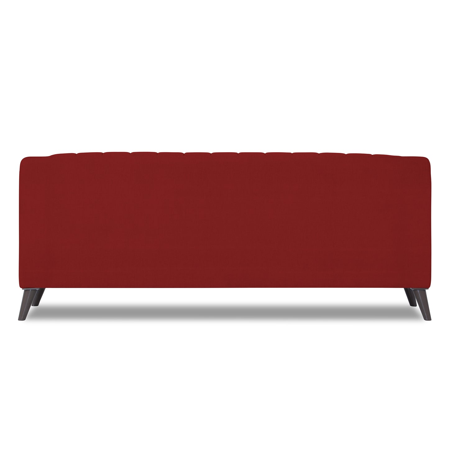 Adorn India Premium Laurel 3 Seater Sofa (Red)