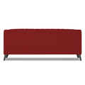Adorn India Premium Laurel 3 Seater Sofa (Red) (3 Year Warranty)