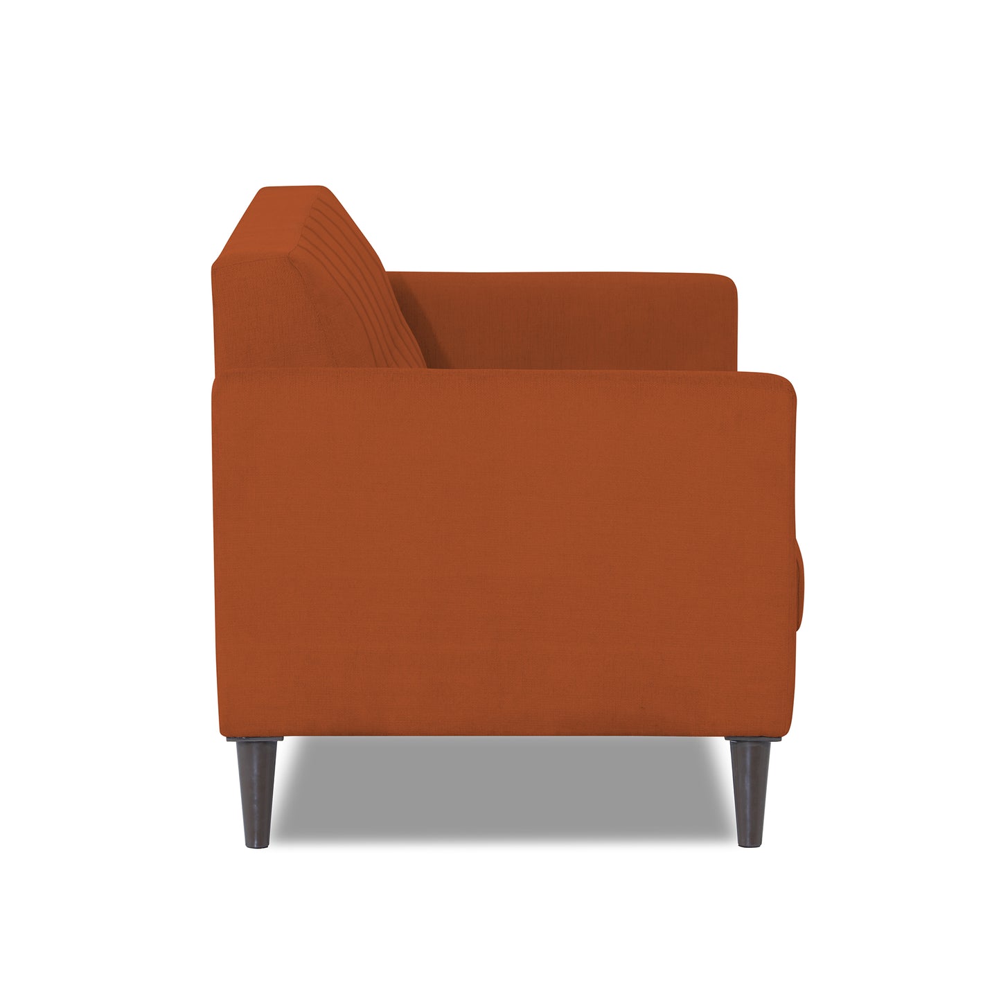 Adorn India Daniel 3 Seater Sofa (Rust)