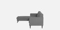 Adorn India Chilly L Shape 6 Seater Sofa Set LHS (Grey) (3 Year Warranty)
