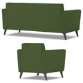 Adorn India Dannis 3+1+1 5 Seater Sofa Set (Green) (3 Year Warranty)