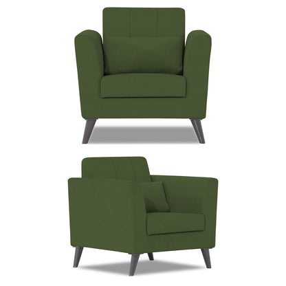 Adorn India Daniel 3+2+1 6 Seater Sofa Set (Green) (3 Year Warranty)