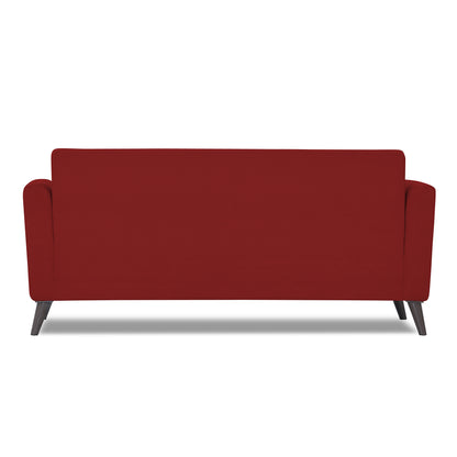 Adorn India Daniel 3 Seater Sofa (Red)