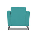 Adorn India Dannis 1 Seater Sofa (Aqua Blue) (3 Year Warranty)
