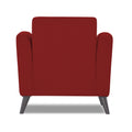 Adorn India Dannis 1 Seater Sofa (Red) (3 Year Warranty)
