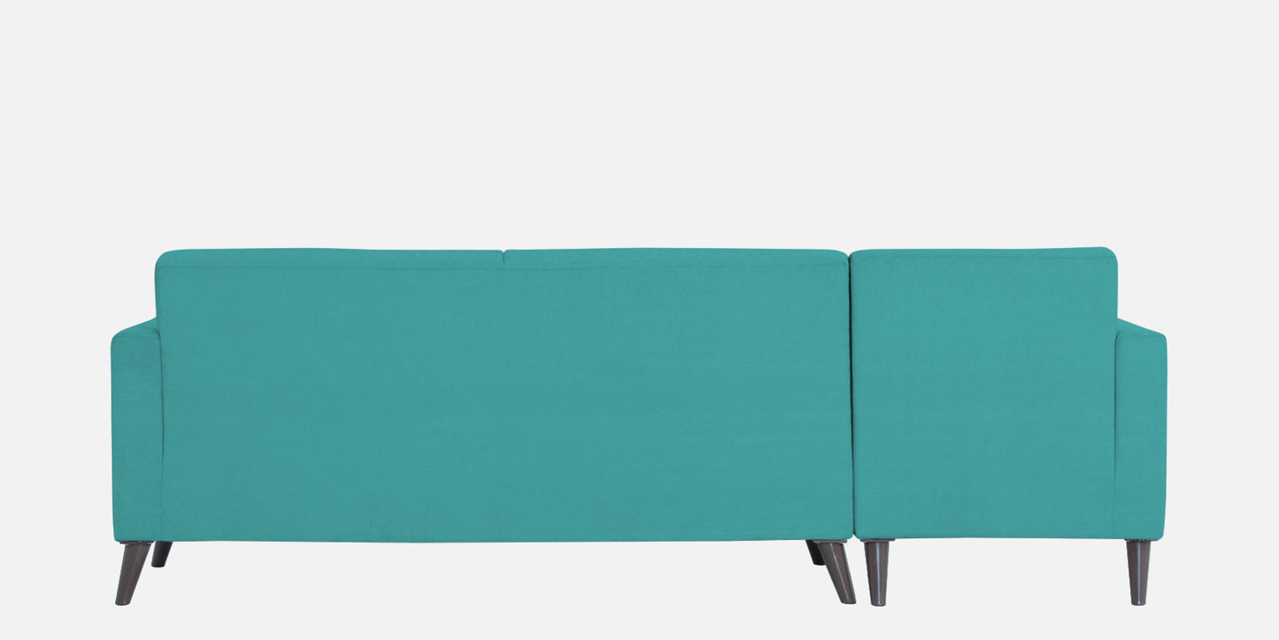 Adorn India Chilly L Shape 6 Seater Sofa Set Lhs (Aqua Blue)