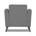 Adorn India Dannis 1 Seater Sofa (Grey) (3 Year Warranty)
