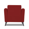 Adorn India Daniel 1 Seater Sofa (Red) (3 Year Warranty)