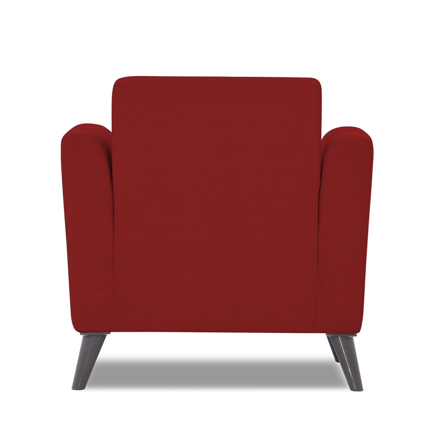 Adorn India Daniel 1 Seater Sofa (Red)