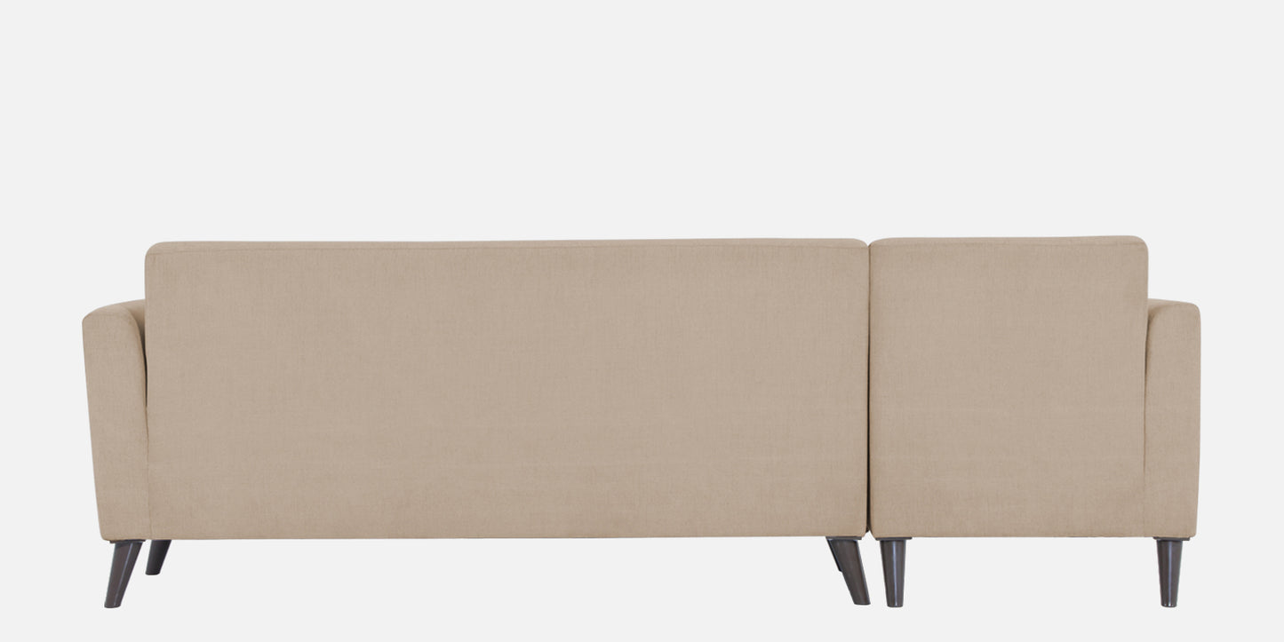 Adorn India Daniel L Shape 6 Seater Sofa Set LHS (Beige) (3 Year Warranty)