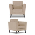 Adorn India Dannis 3+2+1 6 Seater Sofa Set (Beige) (3 Year Warranty)