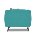 Adorn India Mason 1 Seater Sofa (Aqua Blue)