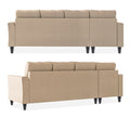 Adorn India Maddox Tufted L Shape 6 Seater Sofa Set Lhs (Beige) (3 Year Warranty)