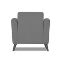 Adorn India Daniel 1 Seater Sofa (Grey) (3 Year Warranty)