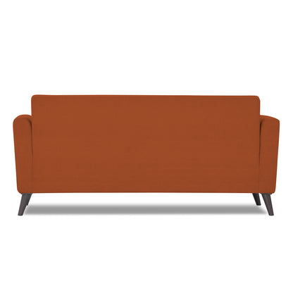 Adorn India Daniel 3 Seater Sofa (Rust)