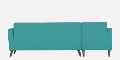 Adorn India Daniel L Shape 6 Seater Sofa Set LHS (Aqua Blue)