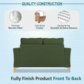Adorn India Premium Maddox Tufted - 3 Years Warranty - 2 Seater Sofa Velvet Suede Fabric - Green