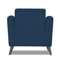 Adorn India Daniel 1 Seater Sofa (Blue) (3 Year Warranty)