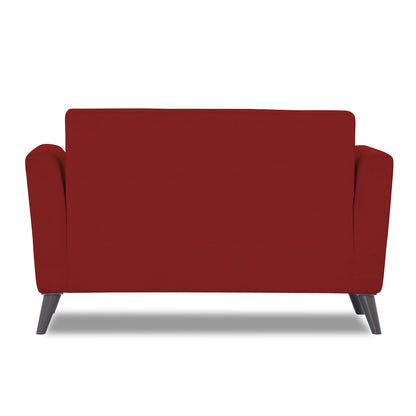 Adorn India Daniel 2 Seater Sofa (Red)