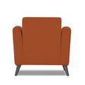 Adorn India Daniel 1 Seater Sofa (Rust) (3 Year Warranty)