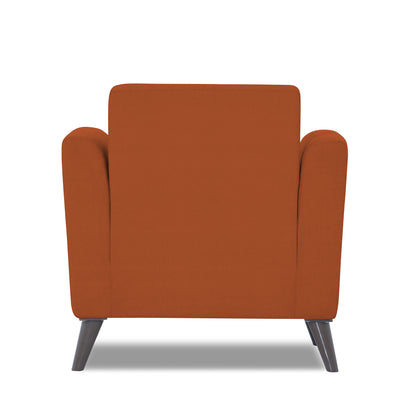 Adorn India Daniel 1 Seater Sofa (Rust)