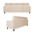 Darcy L Shape 6 Seater Sofa Set (LHS) (Beige)