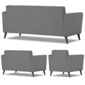 Daniel 3+2+1 6 Seater Sofa Set (Grey)