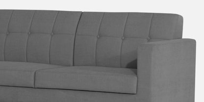 Adorn India Chilly L Shape 6 Seater Sofa Set LHS (Grey)