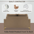 Adorn India Premium Chandler - 3 Years Warranty - 2 Seater Sofa Velvet Suede Fabric - Beige