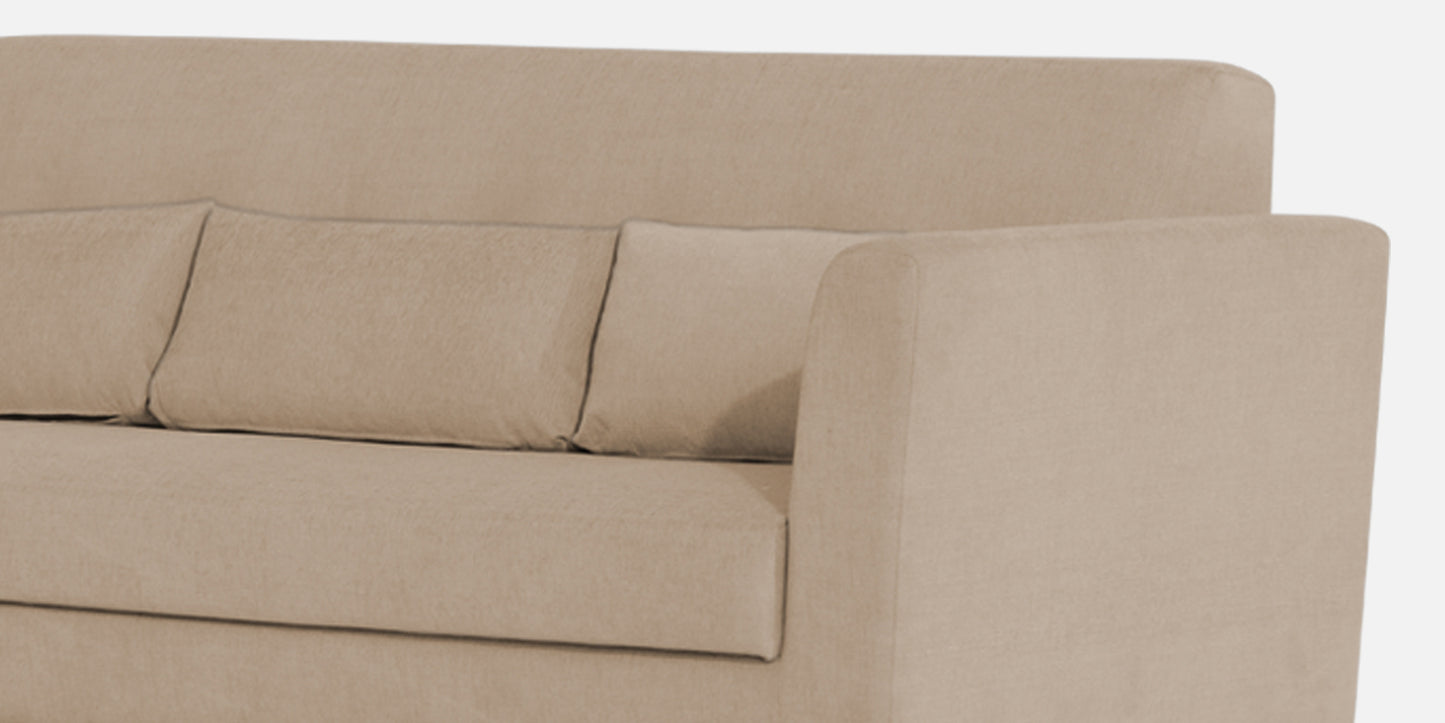 Adorn India Daniel L Shape 6 Seater Sofa Set LHS (Beige) (3 Year Warranty)