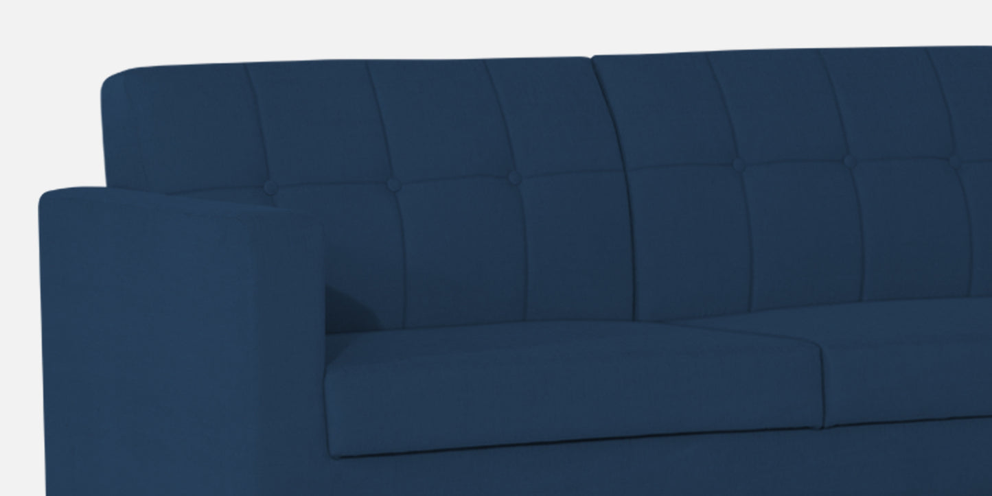 Adorn India Chilly L Shape 6 Seater Sofa Set RHS (Blue)