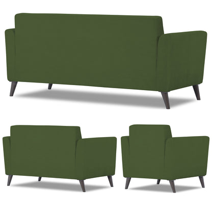 Adorn India Daniel 3+2+1 6 Seater Sofa Set (Green) (3 Year Warranty)