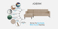 Adorn India Chilly L Shape 6 Seater Sofa Set LHS (Beige) (3 Year Warranty)
