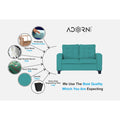 Raptor 2 Seater Sofa (Aqua Blue)