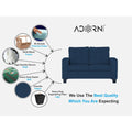 Raptor 2 Seater Sofa (Blue)