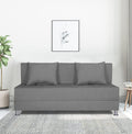 Adorn India Wood Easy Alyn Plus Decent 3 Seater Sofa Cum Bed (5X6) (Grey) (1 Year Warranty)
