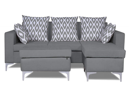 Adorn India Anigma Modular Sofa Set (Grey)