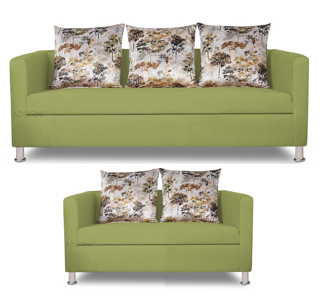 Alita 3+2 Compact 5 Seater Sofa Set (Green)