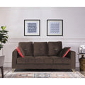 Premium Morgan 3 Seater Sofa (Velvet Fabric Colour Brown)