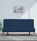 Adorn India Benjamin 3 Seater Sofa Cum Bed (Blue) (3 Year Warranty)