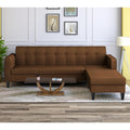 Rio Elegant L Shape 5 Seater Sofa Set (RHS) (Brown)