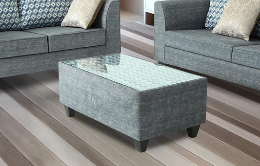 Adorn India Bricks (3 Years Warranty) Centre Table (Grey) Modern