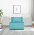 Adorn India Easy Alyn Plus Decent 2 Seater Sofa Cum Bed (3x6) (Aqua Blue) (1 Year Warranty)