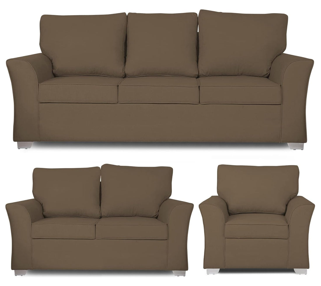 Alexia 3+2+1 6 Seater Sofa Set (Camel)