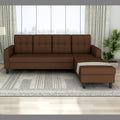 Darcy L Shape 5 Seater Sofa Set (RHS) (Brown)