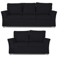 Alexia 3+2 5 Seater Sofa Set (Black)