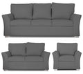 Alexia 3+2+1 6 Seater Sofa Set (Light Grey)